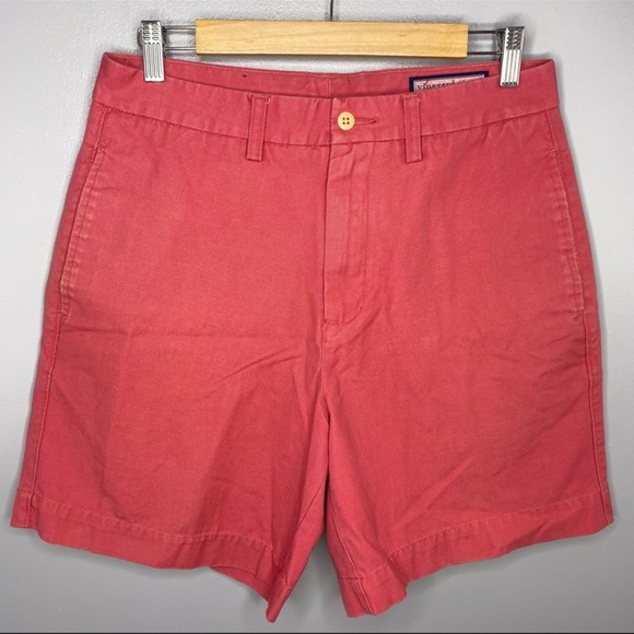 VINEYARD VINES Dark Pink Prep Shorts 7” - Picture 1 of 5